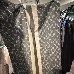 Gray and Cream Scarf